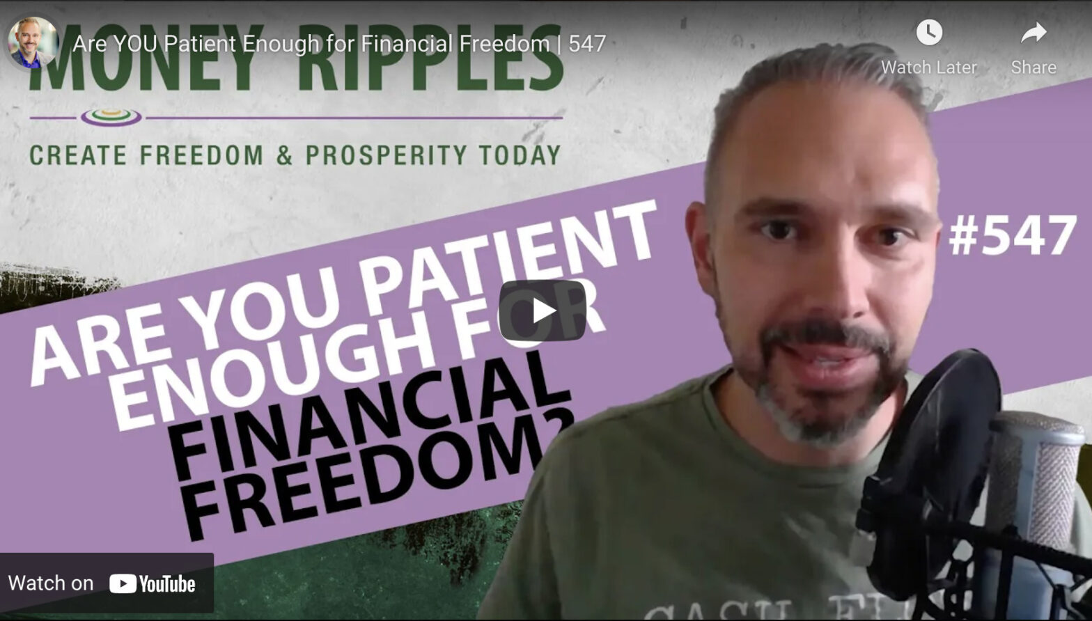 Are you patient enough for financial freedom?